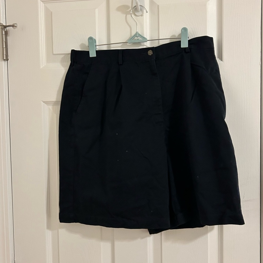 Classic Black Pleated Shorts